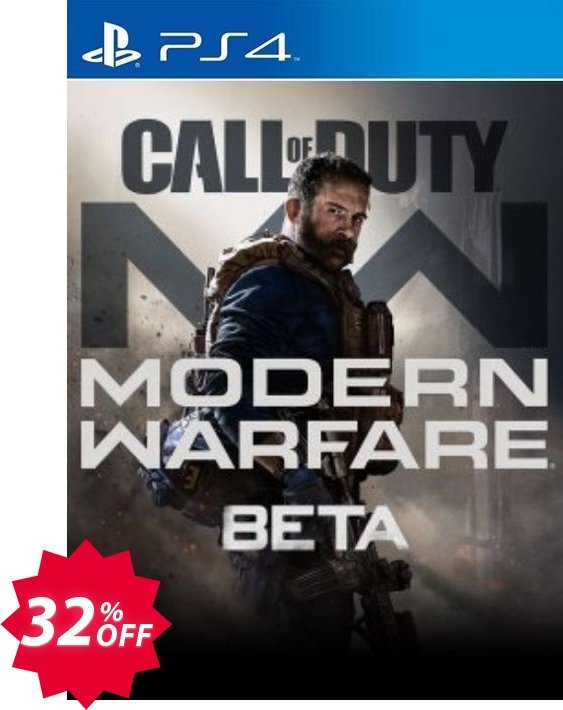 Call of Duty Modern Warfare Beta PS4 Coupon code 32% discount 