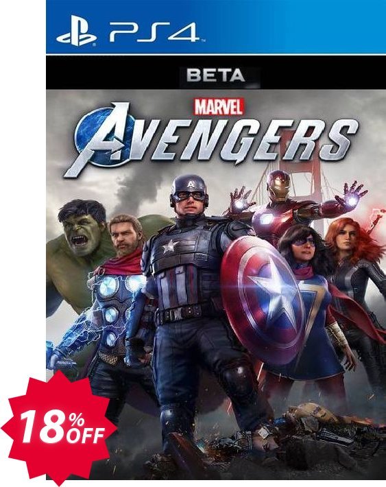 Marvel's Avengers Beta Access PS4 Coupon code 18% discount 