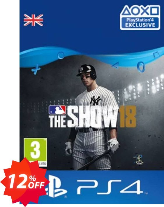MLB 18 The Show PS4 Coupon code 12% discount 