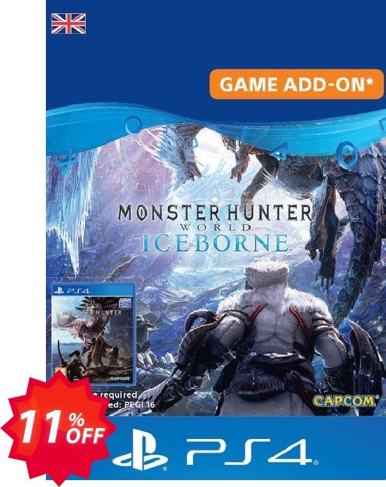 Monster Hunter World: Iceborne PS4, UK  Coupon code 11% discount 