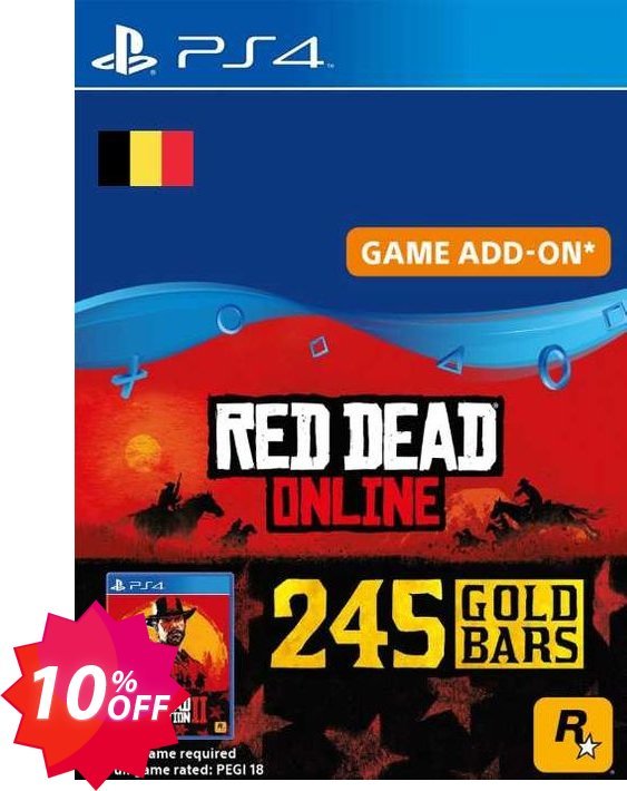 Red Dead Online - 245 Gold Bars PS4, Belgium  Coupon code 10% discount 