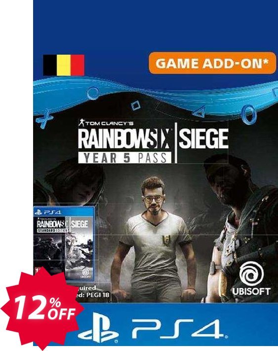 Tom Clancy's Rainbow Six Siege - Year 5 Pass PS4, Belgium  Coupon code 12% discount 