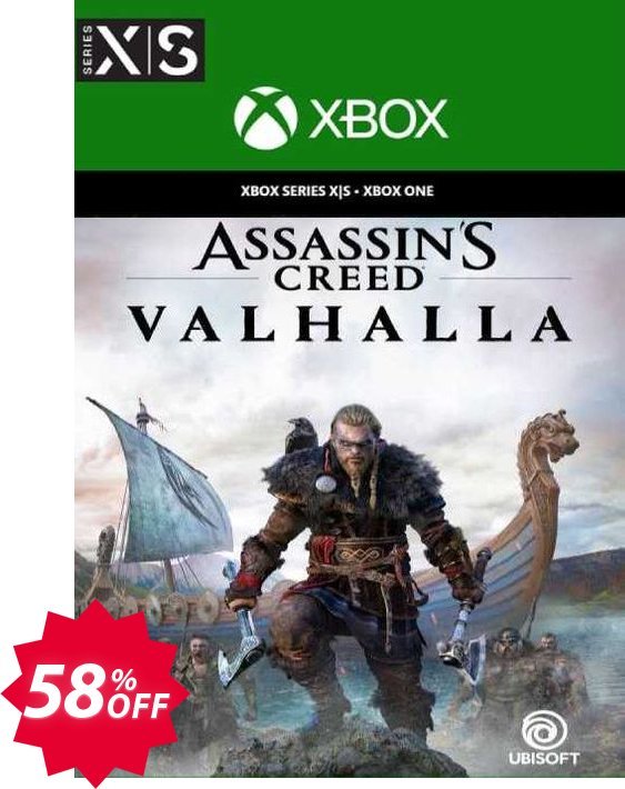 Assassin's Creed Valhalla Xbox One/Xbox Series X|S, WW  Coupon code 58% discount 