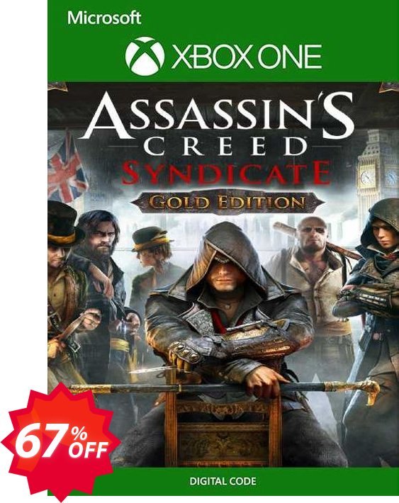 Assassin's Creed Syndicate Gold Edition Xbox One, UK  Coupon code 67% discount 