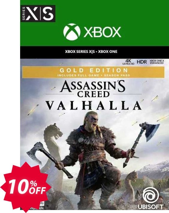 Assassin's Creed Valhalla Gold Edition Xbox One/Xbox Series X|S, EU  Coupon code 10% discount 