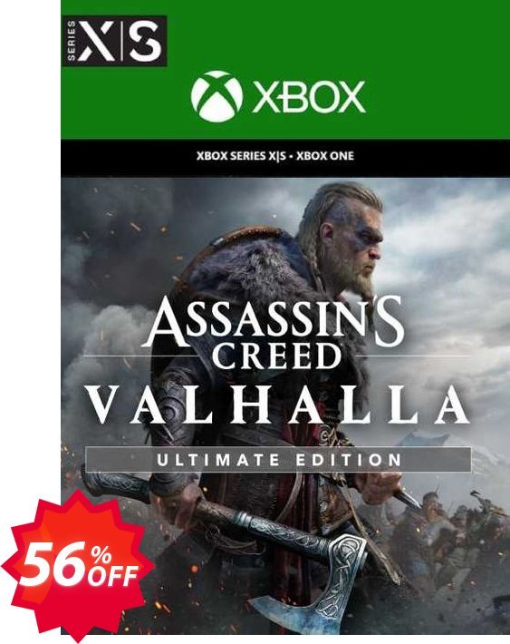 Assassin's Creed Valhalla Ultimate Edition Xbox One/Xbox Series X|S, US  Coupon code 56% discount 