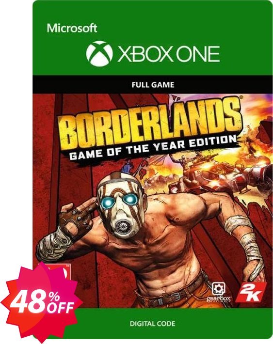Borderlands: Game of the Year Edition Xbox One Coupon code 48% discount 
