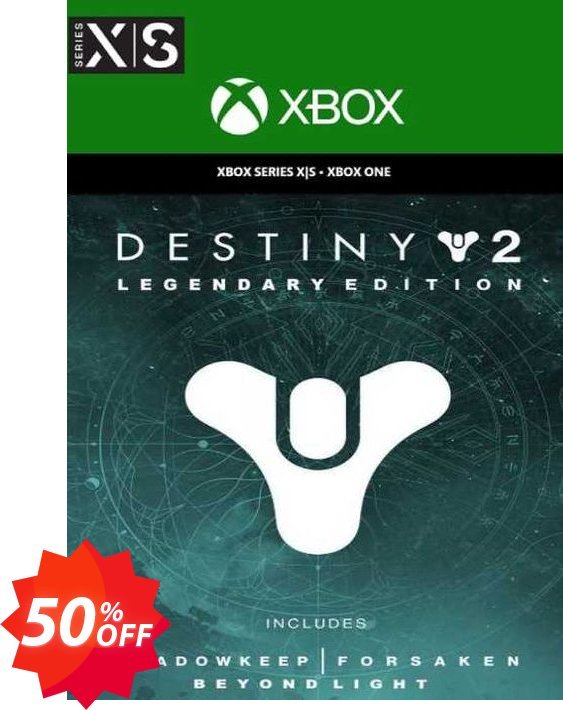 Destiny 2: Legendary Edition Xbox One, UK  Coupon code 50% discount 
