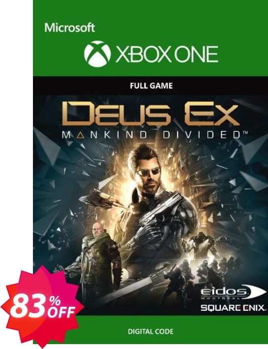 Deus Ex Mankind Divided Xbox One, UK  Coupon code 83% discount 