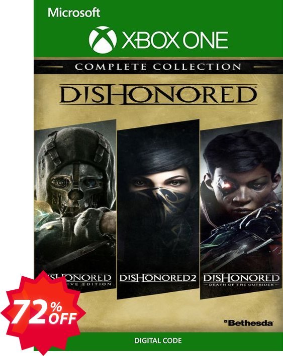 Dishonored The Complete Collection Xbox One, UK  Coupon code 72% discount 