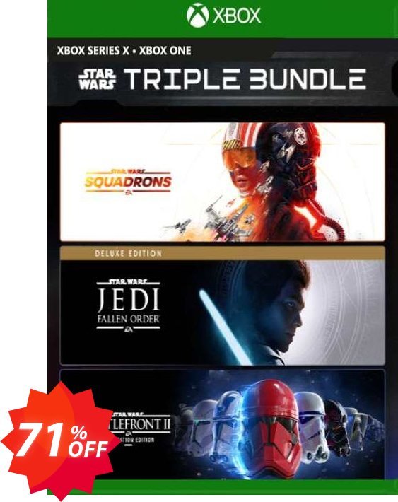 EA Star Wars Triple Bundle Xbox One, UK  Coupon code 71% discount 