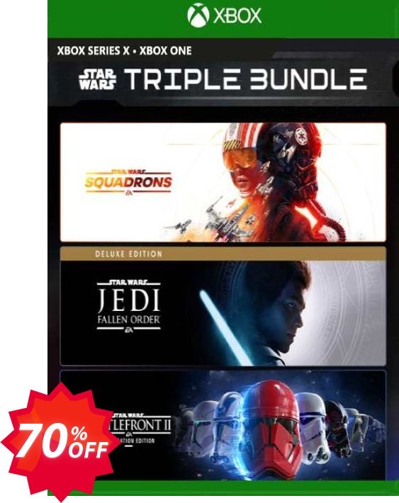 EA Star Wars Triple Bundle Xbox One, US  Coupon code 70% discount 
