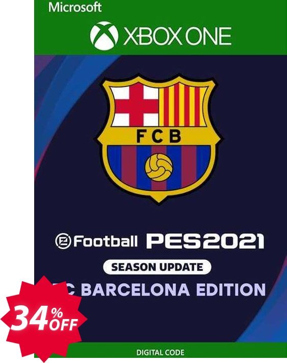 eFootball PES 2021 Barcelona Edition Xbox One, UK  Coupon code 34% discount 