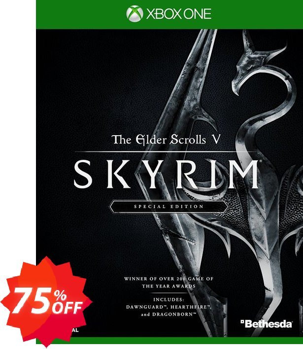 Elder Scrolls V 5 Skyrim Special Edition Xbox One, US  Coupon code 75% discount 