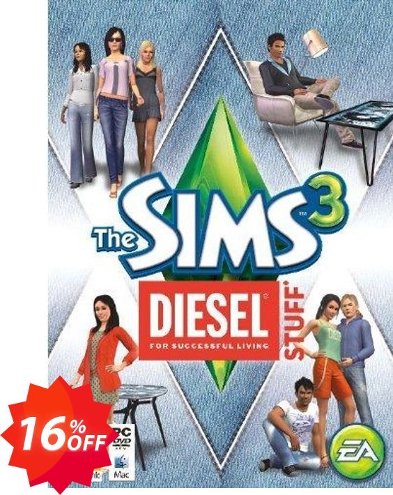 The Sims 3: Diesel Stuff Pack PC Coupon code 16% discount 