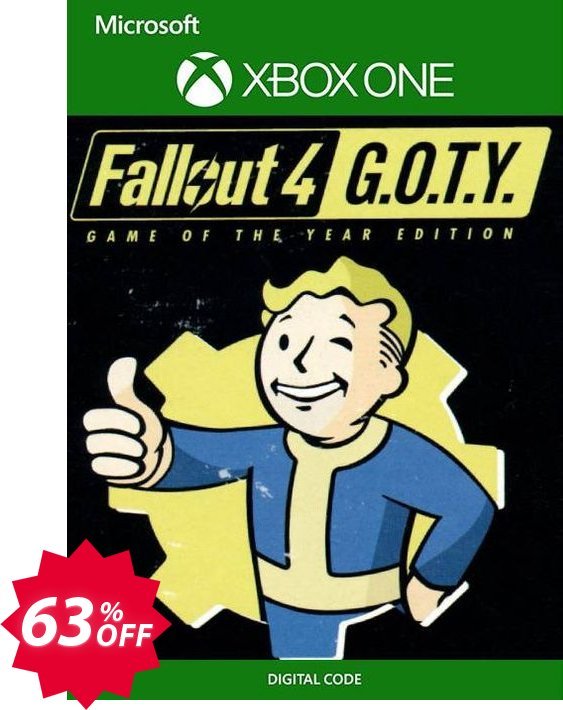 Fallout 4: Game of the Year Edition Xbox One, UK  Coupon code 63% discount 