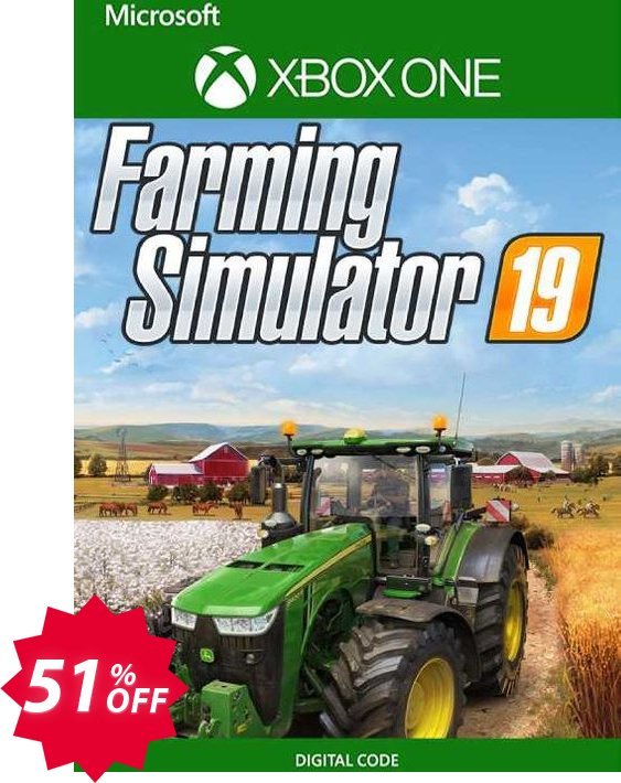 Farming Simulator 19 Xbox One, UK  Coupon code 51% discount 