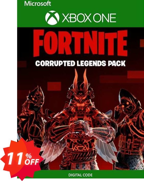 Fortnite - Corrupted Legends Pack Xbox One, UK  Coupon code 11% discount 