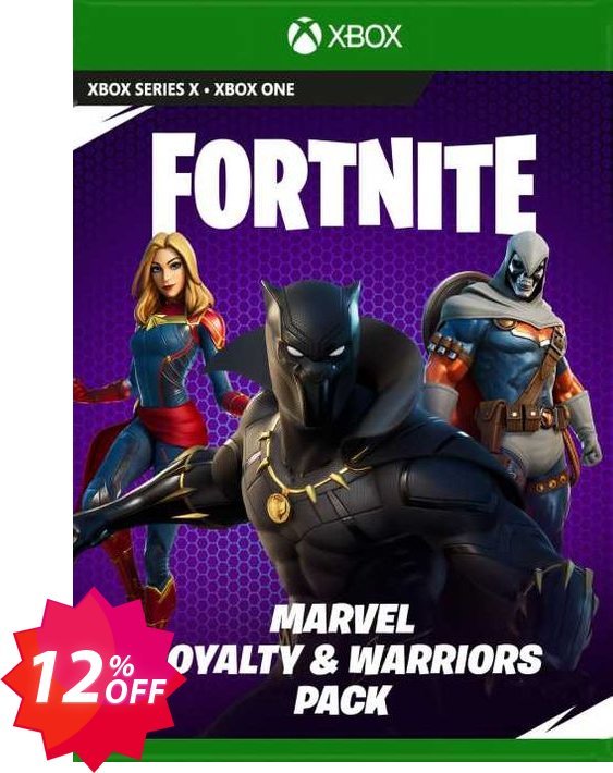 Fortnite - Marvel: Royalty & Warriors Pack Xbox One, UK  Coupon code 12% discount 