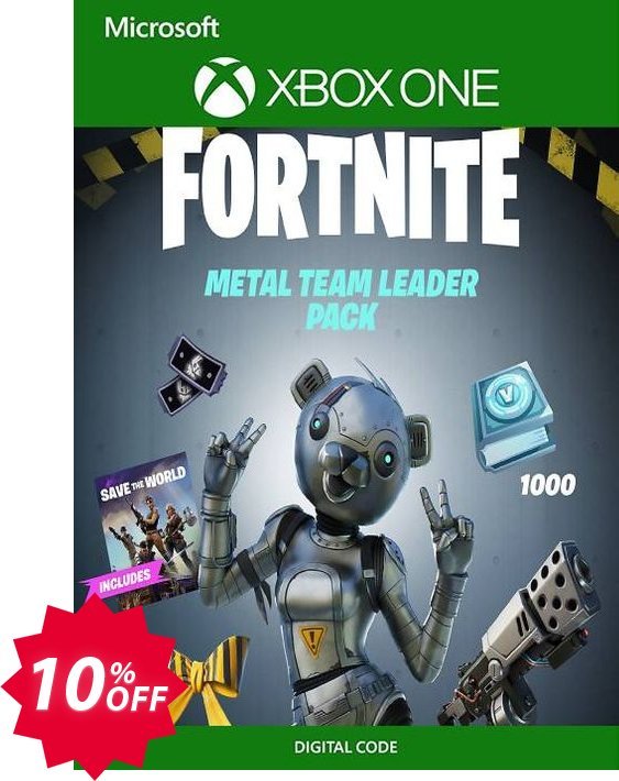 Fortnite - Metal Team Leader Pack Xbox One, UK  Coupon code 10% discount 