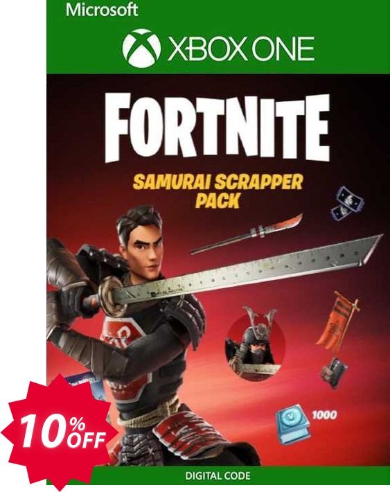 Fortnite: Samurai Scrapper Pack Xbox One, UK  Coupon code 10% discount 