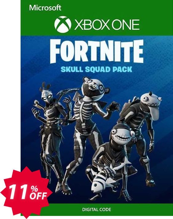 Fortnite - Skull Squad Pack Xbox One, UK  Coupon code 11% discount 