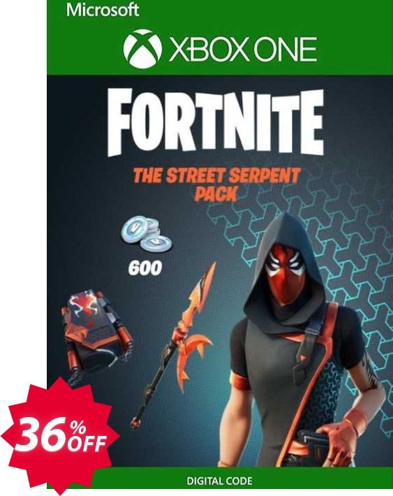 Fortnite - The Street Serpent Pack Xbox One, UK  Coupon code 36% discount 
