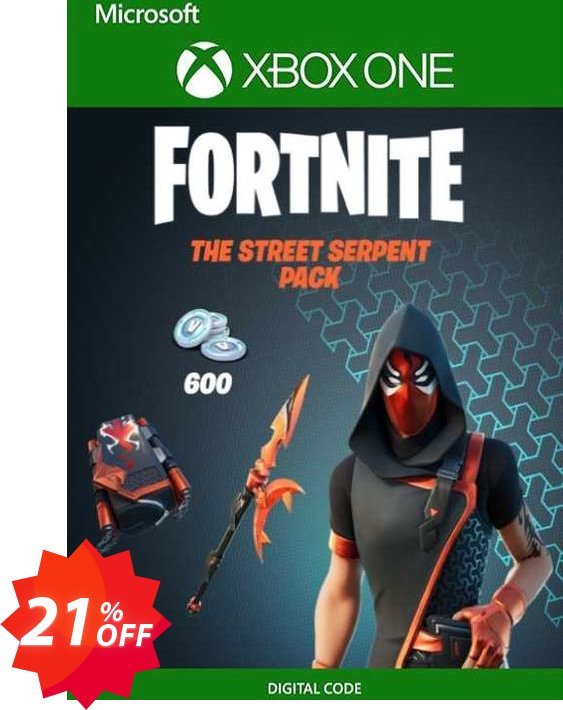 Fortnite The Street Serpent Pack Xbox One, US  Coupon code 21% discount 