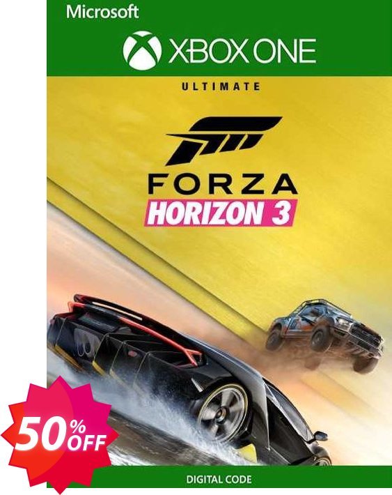 Forza Horizon 3 Ultimate Edition Xbox One, UK  Coupon code 50% discount 