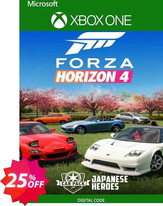 Forza Horizon 4 Japanese Heroes Car Pack Xbox One, UK  Coupon code 25% discount 