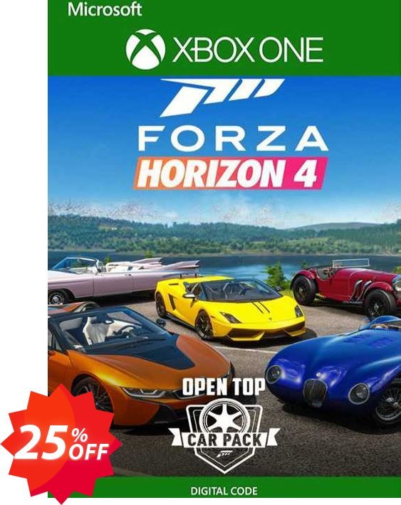 Forza Horizon 4 Open Top Car Pack Xbox One, UK  Coupon code 25% discount 