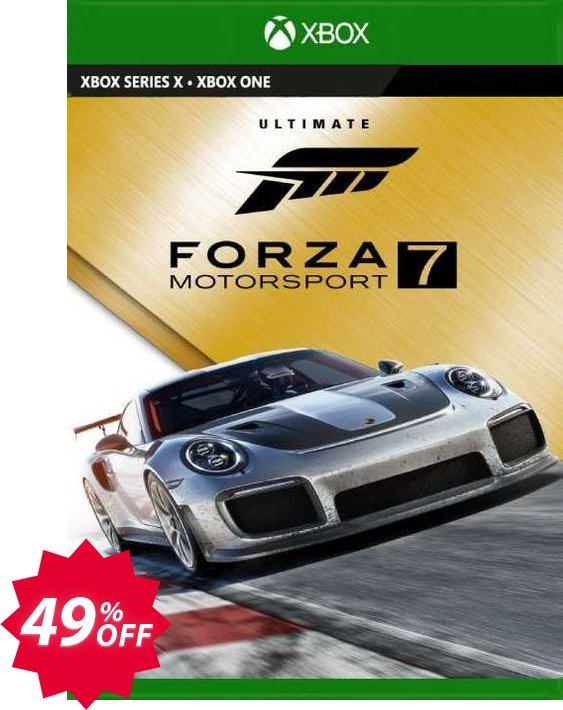 Forza Motorsport 7 Ultimate Edition Xbox One/PC, US  Coupon code 49% discount 
