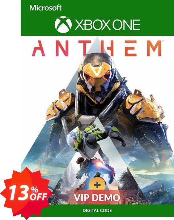 Anthem Xbox One + VIP Demo Coupon code 13% discount 
