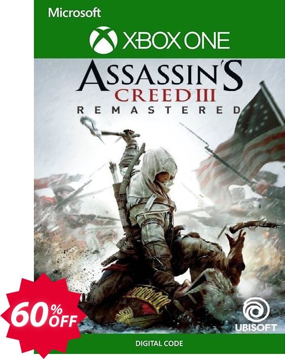 Assassin's Creed III  Remastered Xbox One, UK  Coupon code 60% discount 