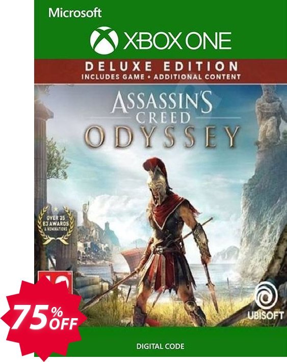 Assassins Creed Odyssey - Deluxe Edition Xbox One, UK  Coupon code 75% discount 