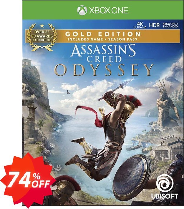 Assassin's Creed: Odyssey - Gold Edition Xbox One, UK  Coupon code 74% discount 