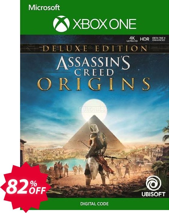 Assassin's Creed Origins - Deluxe Edition Xbox One, UK  Coupon code 82% discount 