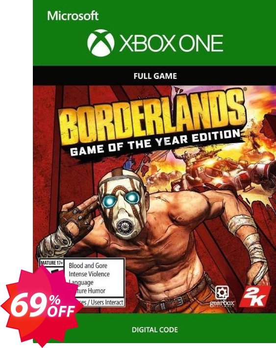 Borderlands: Game of the Year Edition Xbox One, UK  Coupon code 69% discount 