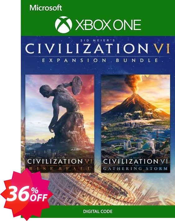 Civilization VI  Expansion Bundle Xbox One, UK  Coupon code 36% discount 