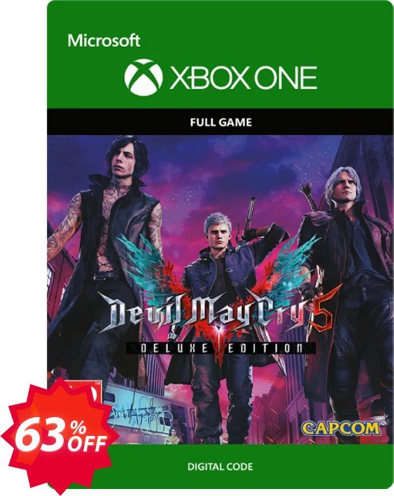 Devil May Cry 5 Deluxe Edition Xbox One Coupon code 63% discount 