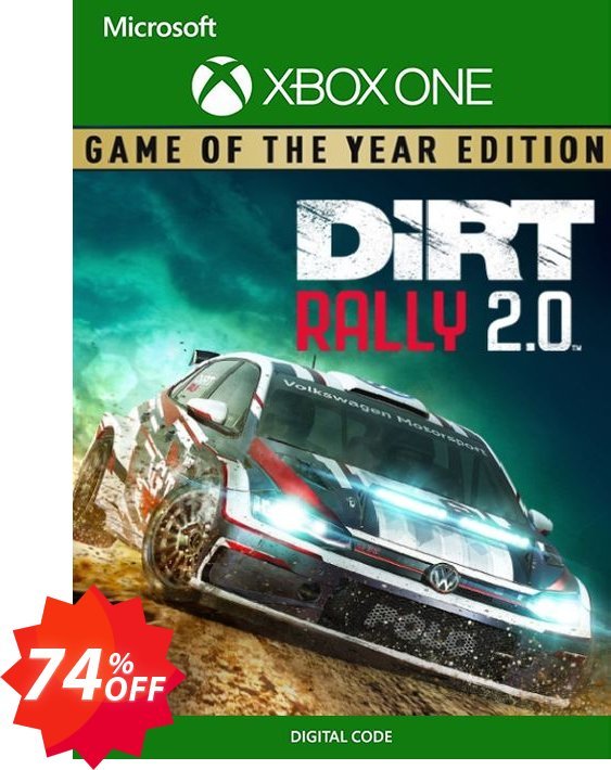 Dirt Rally 2.0 - Game of the Year Edition Xbox One, UK  Coupon code 74% discount 