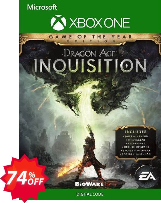 Dragon Age Inquisition: Game of the Year Edition Xbox One, UK  Coupon code 74% discount 