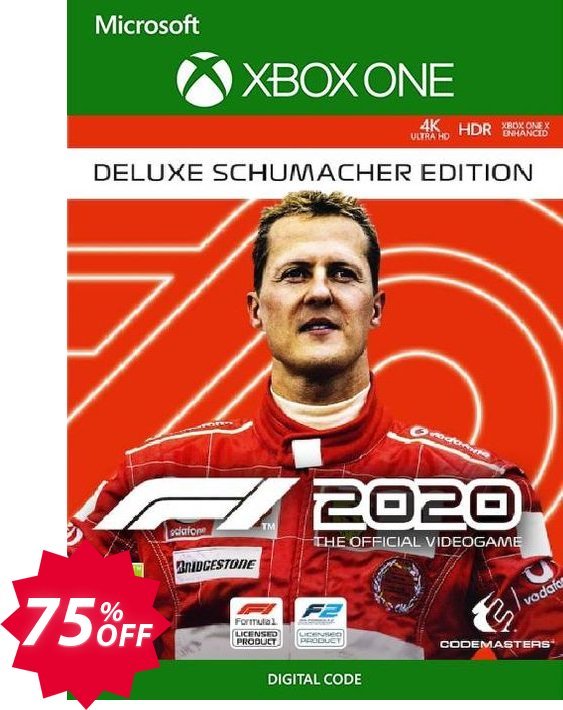 F1 2020 Deluxe SchuMACher Edition Xbox One, UK  Coupon code 75% discount 