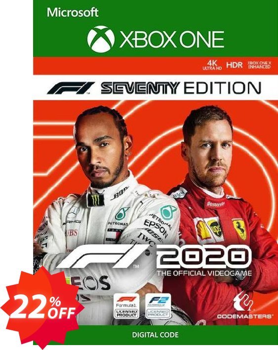 F1 2020 Seventy Edition Xbox One, EU  Coupon code 22% discount 