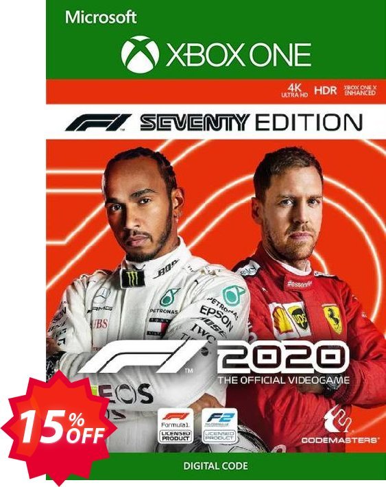 F1 2020 Seventy Edition Xbox One, UK  Coupon code 15% discount 