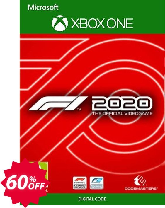 F1 2020 Xbox One, EU  Coupon code 60% discount 