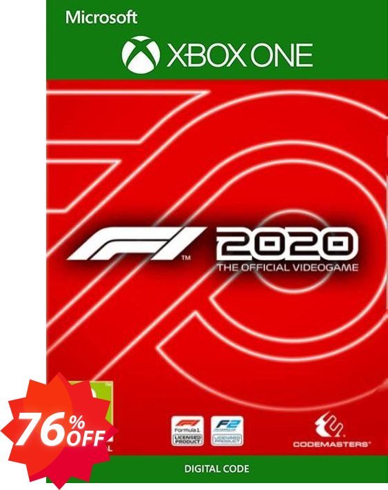 F1 2020 Xbox One, US  Coupon code 76% discount 