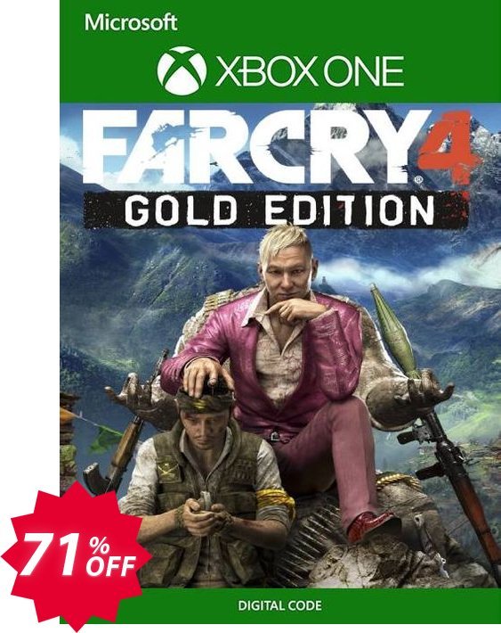Far Cry 4 Gold Edition Xbox One, UK  Coupon code 71% discount 