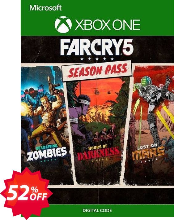 Far Cry 5 Season Pass Xbox One, UK  Coupon code 52% discount 