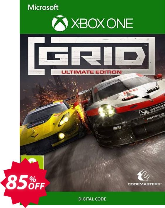 GRID Ultimate Edition Xbox One, US  Coupon code 85% discount 
